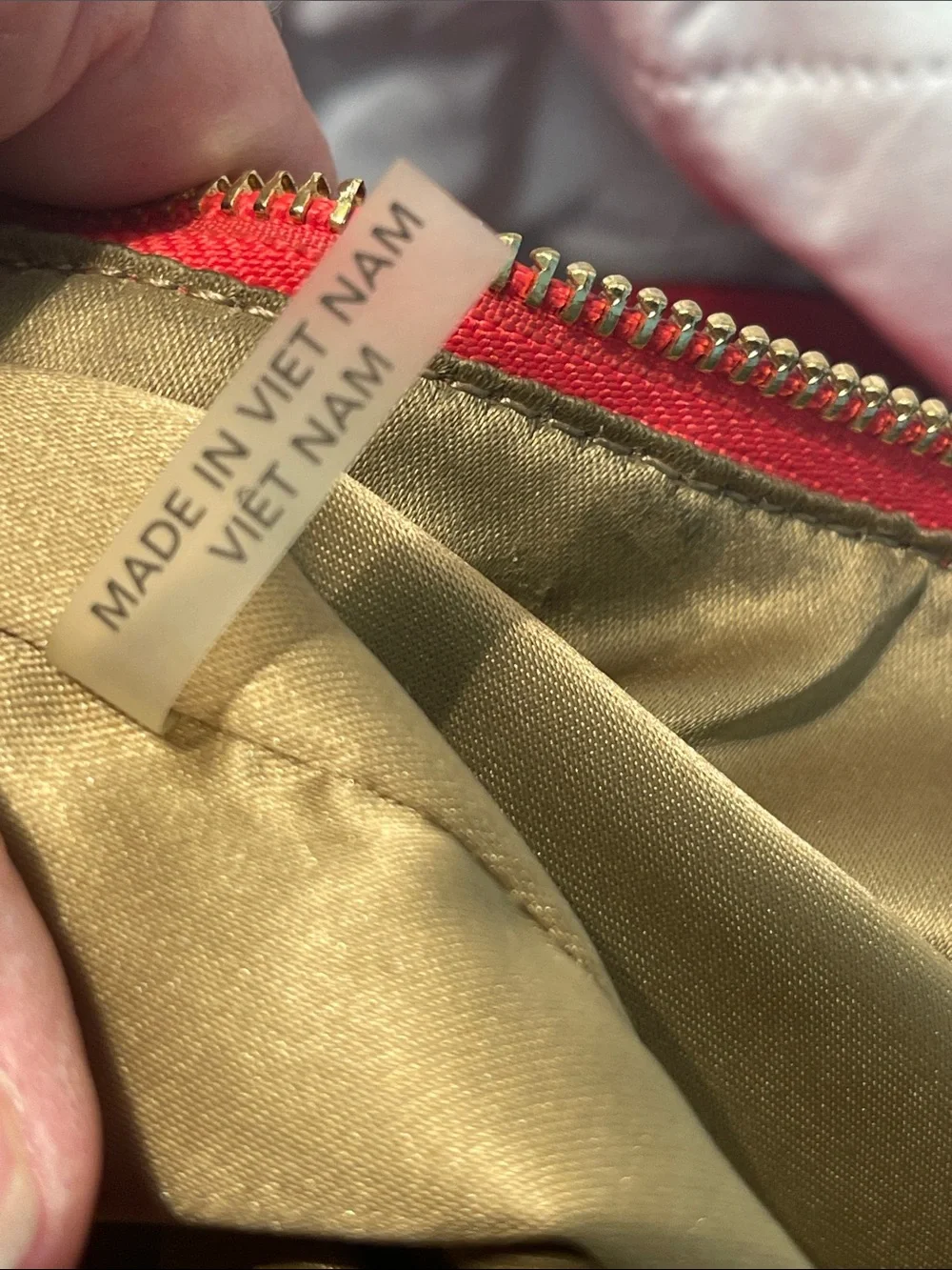 COACH Reddish Coral Madison Kelsey Pebbled Leather Satchel #28095